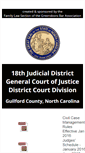 Mobile Screenshot of guilfordcountydistrictcourt.com