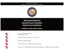 Tablet Screenshot of guilfordcountydistrictcourt.com